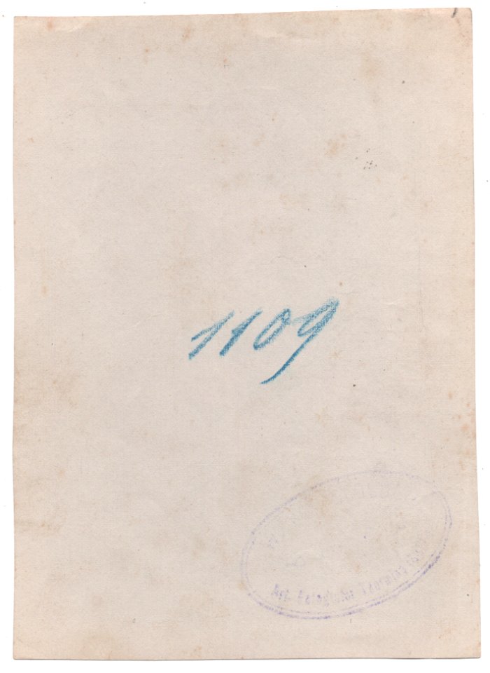 Gloeden, Wilhelm von (1856-1931) - n. 1109 verso, cm 11,5x16 - Aste La Rosa, timbrata