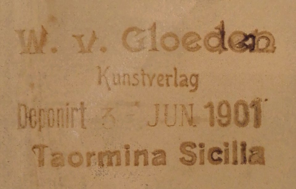 Gloeden, Wilhelm von (1856-1931) - n. 1189 - Deponirt 3 Jun 1901 - Le Mouel 14-06-2017