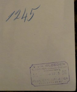 Gloeden, Wilhelm von (1856-1931) - n. 1245 verso - Printed on May 1905 - Ex Texbraun Collection, Galerie David Guiraud, Paris