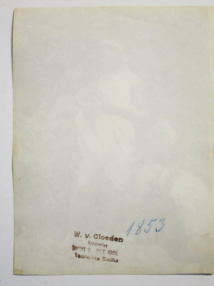 Gloeden, Wilhelm von (1856-1931) - n. 1853 verso - Asta Gonnelli