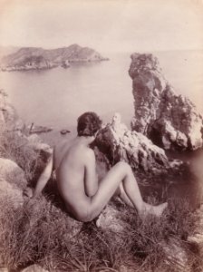 Gloeden, Wilhelm von (1856-1931) - n. 1205 - La vedetta - 08-09-1905 - ex Texbraun Collection, Galerie David Guiraud, Paris