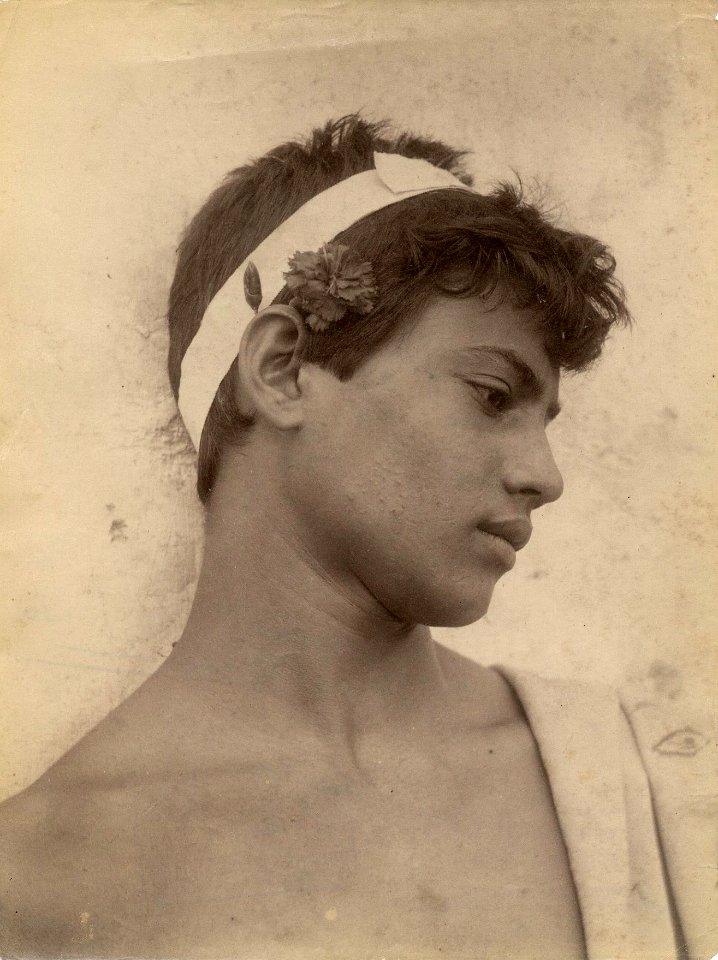 Gloeden, Wilhelm von (1856-1931) - n. 1519 r - Sguardo alla preda - Déposé 17 Lug 1902