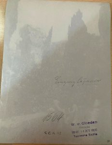 Gloeden, Wilhelm von (1856-1931) - n. 1564 verso - Eingang Cappuccini (Siracusa) - ebay