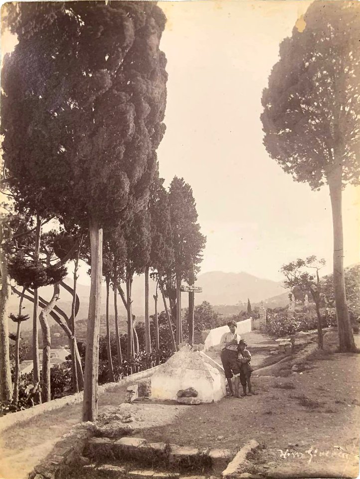 Gloeden, Wilhelm von (1856-1931) - n. 2485 recto - Via Luigi Pirandello). Cm 17x22. Aste LaRosa