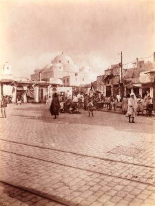 Gloeden, Wilhelm von (1856-1931) - n. 2562 recto - Tunisi - Place et coupoles de Sidi Mahres