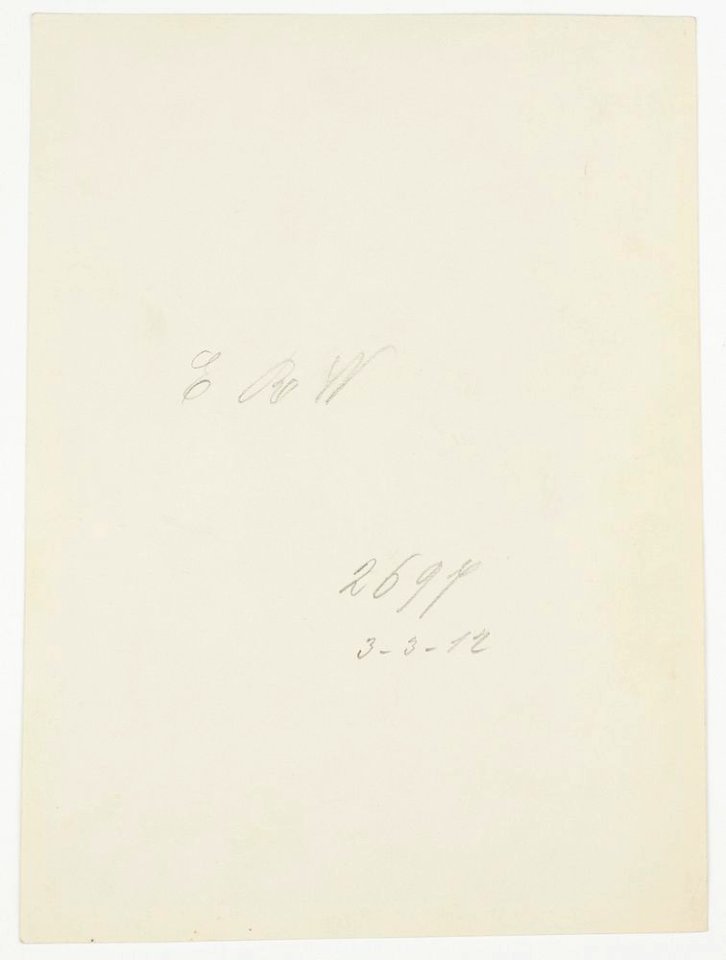 Gloeden, Wilhelm von (1856-1931) - n. 2697 verso - 3-3-12, cm 16,5x23