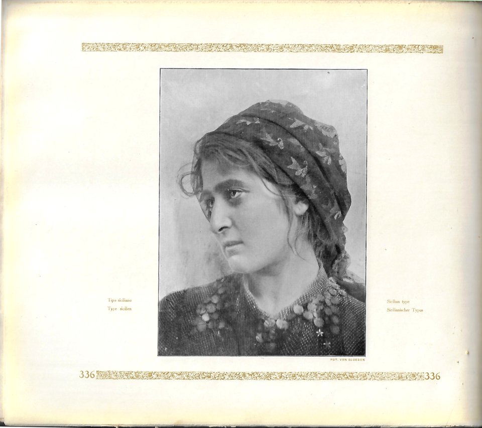 Gloeden, Wilhelm von (1856-1931) - n. 2266 - Donna siciliana 2 - da - Messina & Reggio (1908) - p. 336