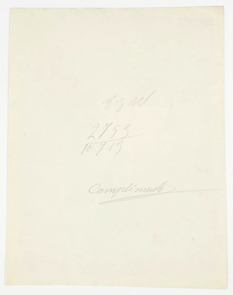 Gloeden, Wilhelm von (1856-1931) - n. 2753 verso - 10-7-13, cm 18x24
