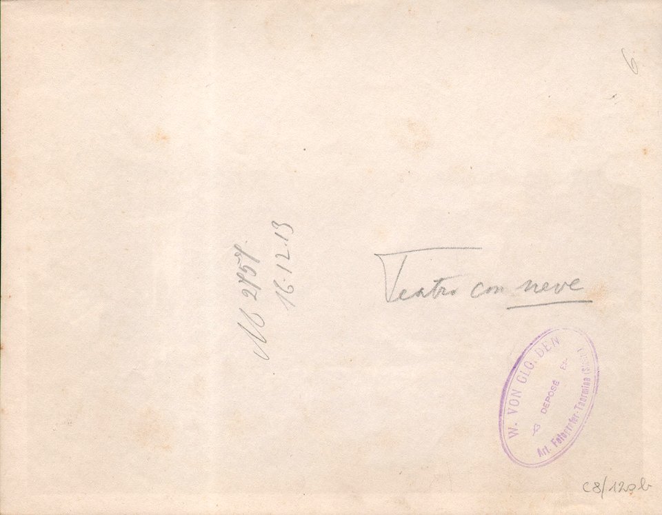 Gloeden, Wilhelm von (1856-1931) - n. 2757 - Teatro con neve, 16.12.13 verso