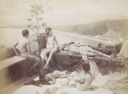 Gloeden, Wilhelm von (1856-1931) - n. G 0003 - Siesta greca photo