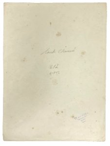 Gloeden, Wilhelm von (1856-1931) - n. G 0212 verso - Cm 39x29,5 - Datata 4-9-12 - Raub Chainair - Aste LaRosa