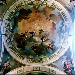 Gloria di Santo Stefano - Chiesa di Fara Olivana - affresco della volta - Carlo Ferrario. 1782