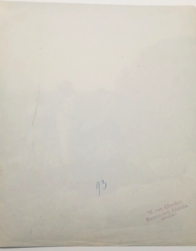 Gloeden, Wilhelm von (1856-1931) - n. G 0093 verso, cm 26x38,5 - Finarte