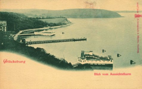 Glücksburg, Schleswig-Holstein - Blick vom Aussichtsturm (Zeno Ansichtskarten)