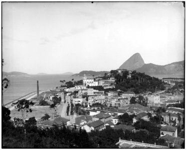 Glória, vendo-se ao fundo o Pão de Açúcar