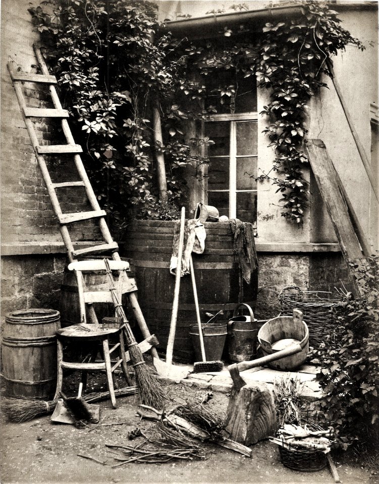GM Eckert - NS, Innenhof mit Arbeitsgerät, Heidelberg 1866-68 (ZBm292)