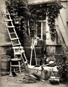 GM Eckert - NS, Innenhof mit Arbeitsgerät, Heidelberg 1866-68 (ZBm292)