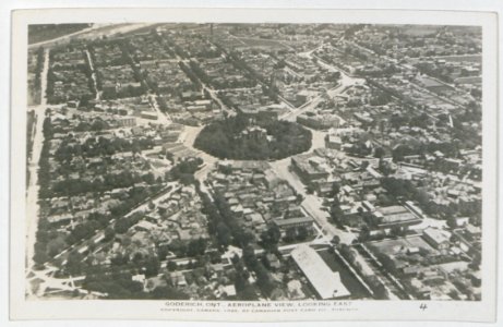 Goderich Ontario from an Aeroplane (HS85-10-37550) original photo