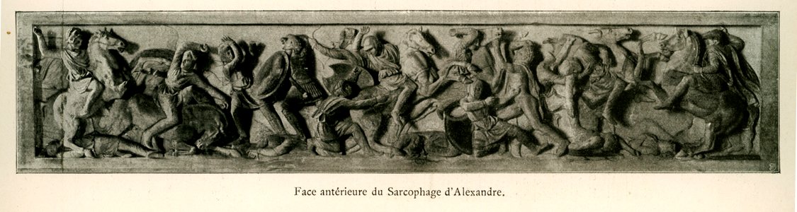 Face antérieure du Sarcophage d'Alexandre - Barth Hermann - 1913