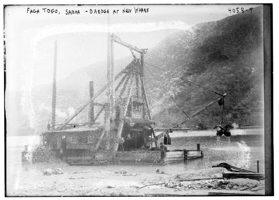 Faga Togo, Samoa - Dredge at new wharf LCCN2014703229