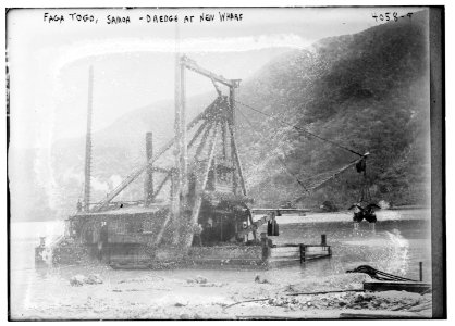 Faga Togo, Samoa - Dredge at new wharf LCCN2014703229