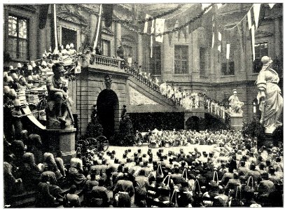Fahnenweihe am 1. Januar 1900 in der Ruhmeshalle zu Berlin