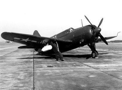Fairchild SBF-4E Helldiver at Naval Air Station Patuxent River on 17 December 1945 (NH 89637)