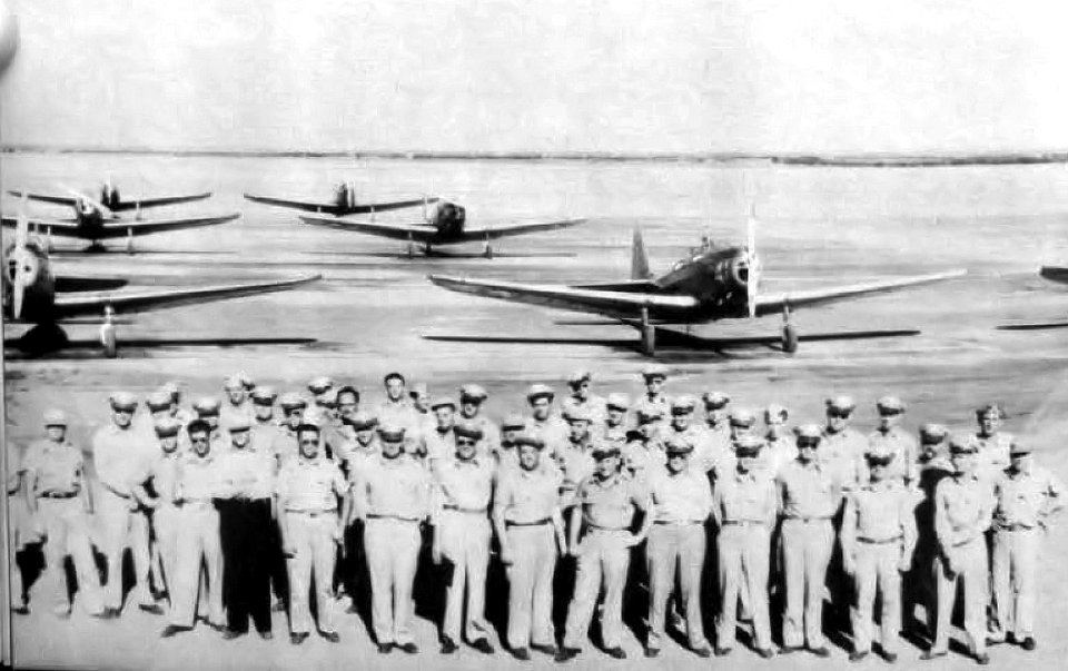 Fairchild PT-19 aircraft and Flight Instructors at Arledge Field Texas
