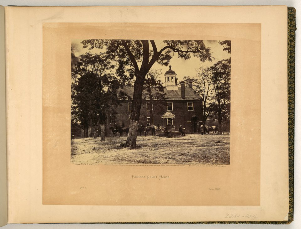 Fairfax court-house - negative by T.H. O'Sullivan ; positive by A Gardner. LCCN2006685364