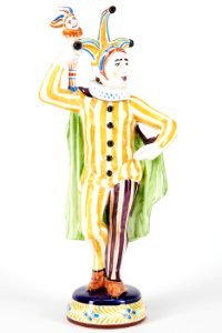 Fajans, figur, Prins Carneval - Hallwylska museet - 90469
