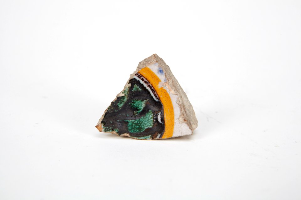 Fajans, kakelfragment - Hallwylska museet - 90459