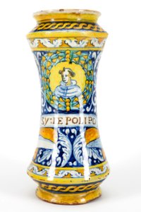 Fajans, Apoteksburk. 1500-tal - Hallwylska museet - 90375