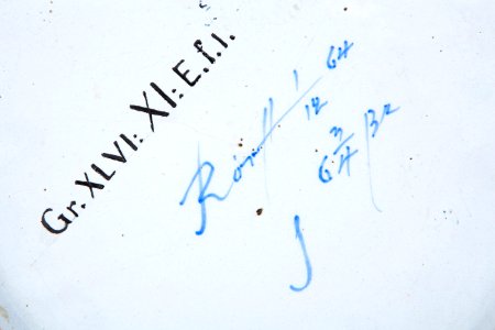 Fajans, fat, baksida, 1774 - Hallwylska museet - 90568