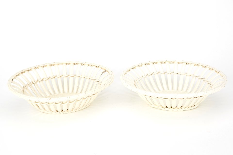 Fajans, korgar 2 st, 1800-tal - Hallwylska museet - 90467