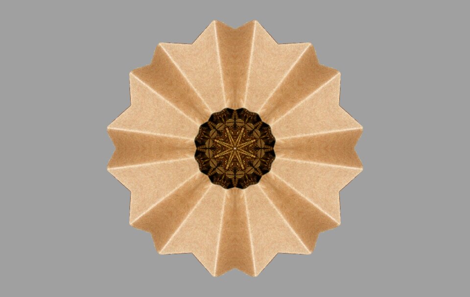 Circle ribbed brown