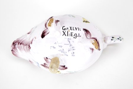 Fajans, gräddsnäcka, baksida, 1770 - Hallwylska museet - 90570
