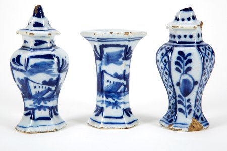 Fajans, kamingarnityr i miniatyr, 1600-tal - Hallwylska museet - 90506