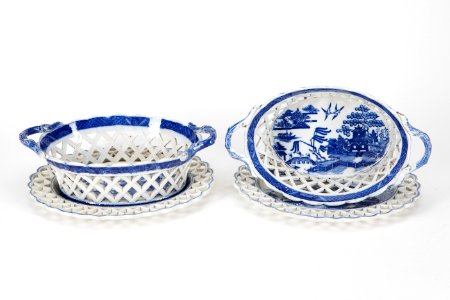 Fajans, korgar, 1800-tal - Hallwylska museet - 90451