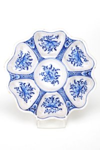 Fajans,smörgåsbricka, 1730-tal - Hallwylska museet - 90590