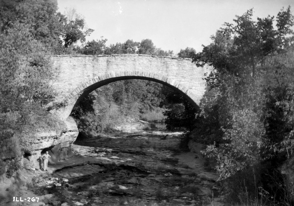 Fall Creek Stone Arch Bridge HABS1