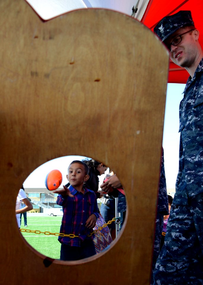 Fall festival at Vista Del Mar Elementary School 131030-N-BB534-514