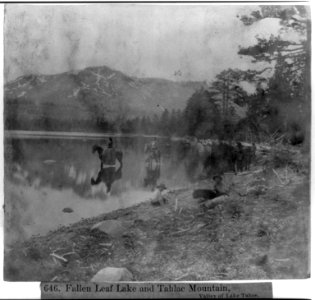 Fallen Leaf Lake and Tahlac Mountain, Valley of Lake Tahoe LCCN2002723569
