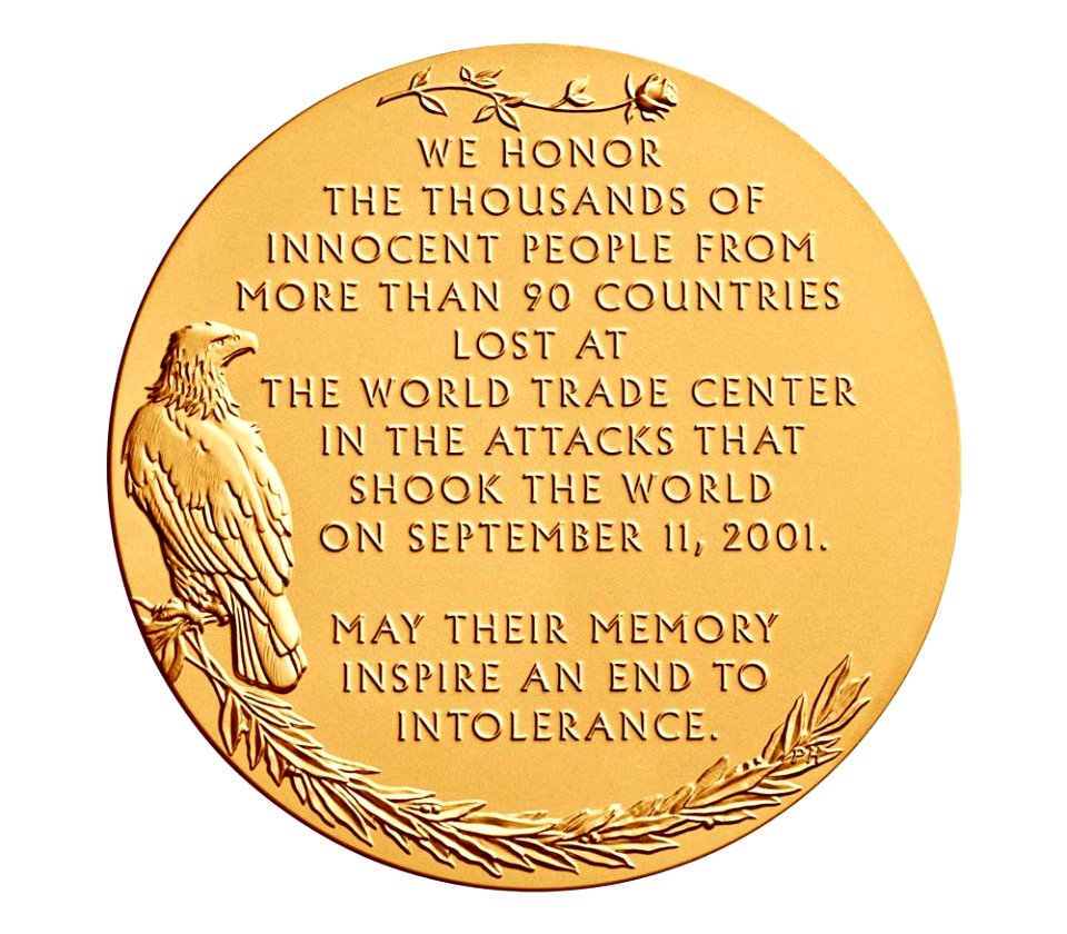 Fallen Heroes of NY Congressional Gold Medal (reverse)
