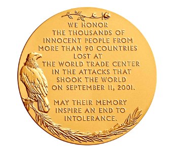Fallen Heroes of NY Congressional Gold Medal (reverse)