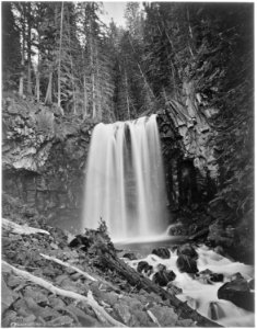 Falls on left fork of Gardiner River. Yellowstone National Park. - NARA - 517654