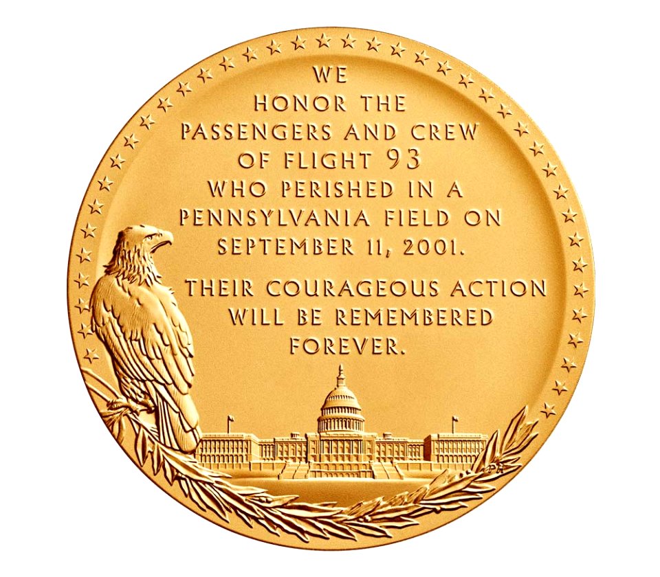Fallen Heroes of PA Congressional Gold Medal (reverse)