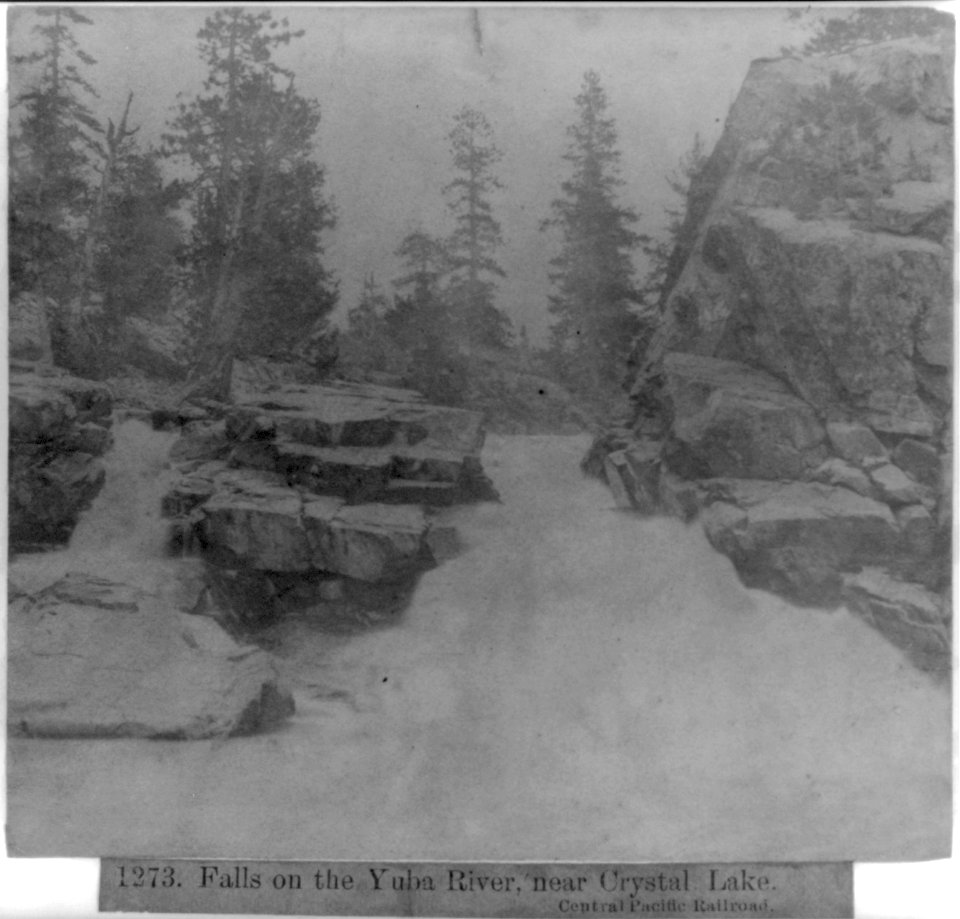 Falls on the Yuba River, near Crystal Lake - Central Pacific Railroad LCCN2002723853