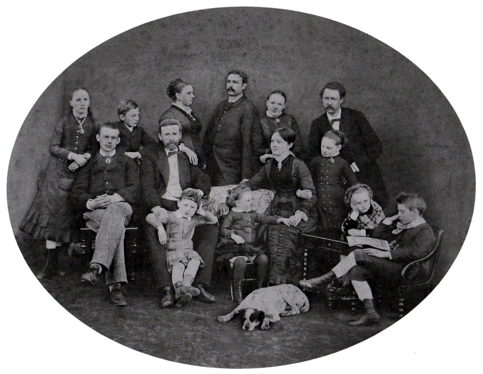 Familiefoto Eugène Regout, Maastricht, ca 1880