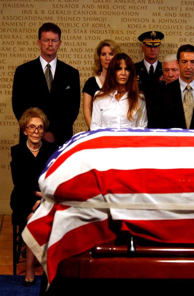 Family memorial service at Reagan Library