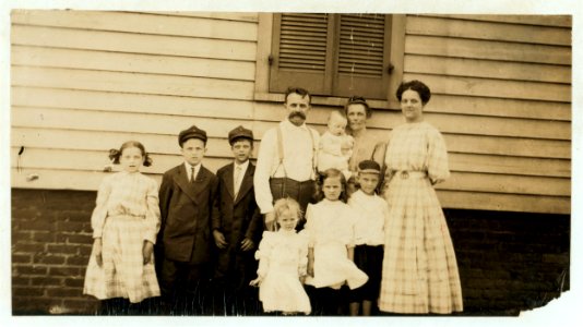 Family of B. A. Tucker, 79 Oregon Street. Father, oldest daughter and two boys work in the Lynchburg Cotton Mills, (Va.) Been there a couple of years. Boys are about twelve years old. LOC nclc.02050